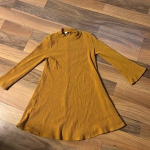 Old Navy, orange long sleeve dress